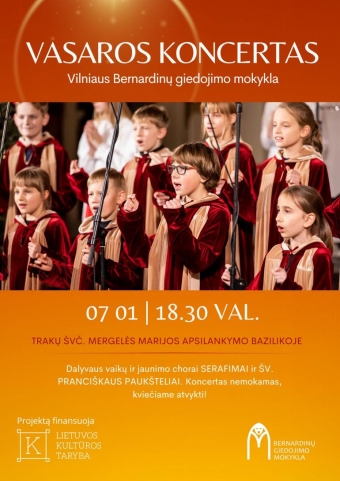 Bernardinų giedojimo mokyklos vaikų chorų vasaros koncertas