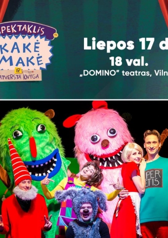 Domino teatro spektaklis „Kakė Makė ir atversta knyga“